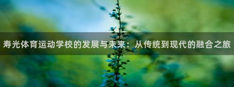 球友体育下载入口官方网站：寿光体育运动学校的发展与未来：从传统到现代的融合之旅