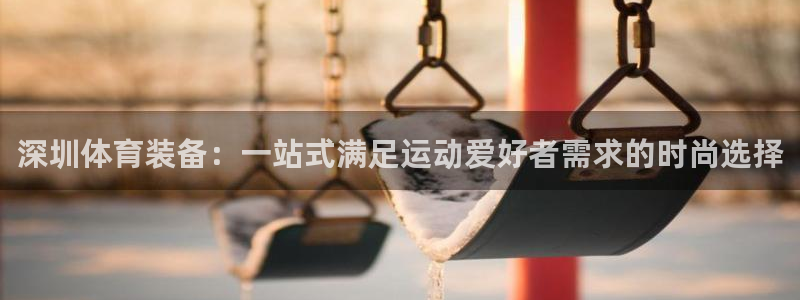 球友体育app下载：深圳体育装备：一站式满足运动爱好者需求的时尚选择